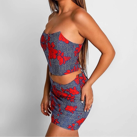 Tiger Mist Reed Skirt Rose Print - Picture 3 of 5